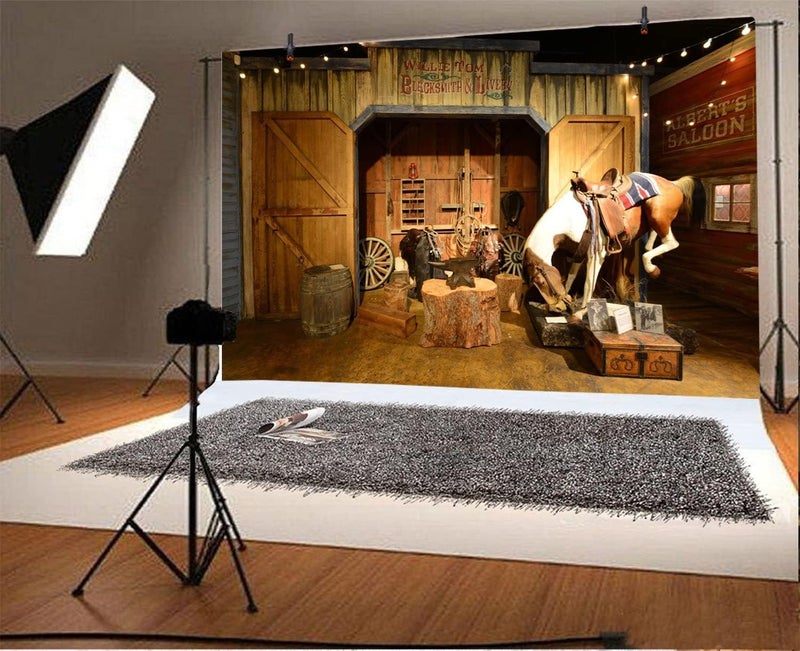 Yeele 10x8ft Wild West Backdrop for Photography Old Western Cowboy Saloon Saddle Background Party Decoration Banner Kids Man Children Boy Photo Booth Shoot Vinyl Studio Props - Image 3